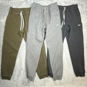 FIGS Jogger Sweatpants Womens XS Gray Green Charcoal Fleece (Lot of 3)